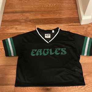Philadelphia Eagles cropped mesh jersey